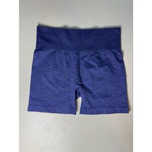 Zyia Active Hustle Seamless Women's Shorts Navy Blue Yoga Gym Run Size XL‎